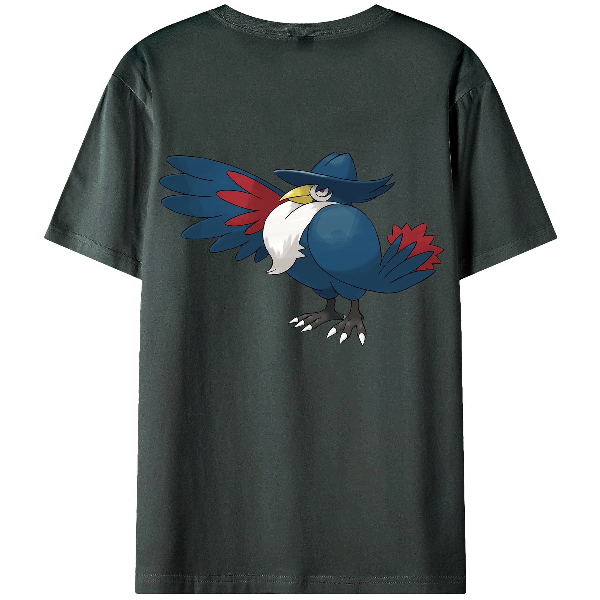 （画像用） ポケットモンスター Pokémon 綿100％ メンズ半袖Tシャツ（バックプリント） 通気性